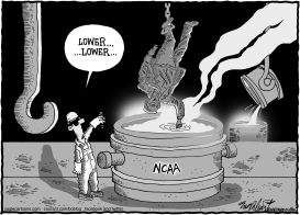 NCAA SANCTIONS ON PENN STATE by Bob Englehart