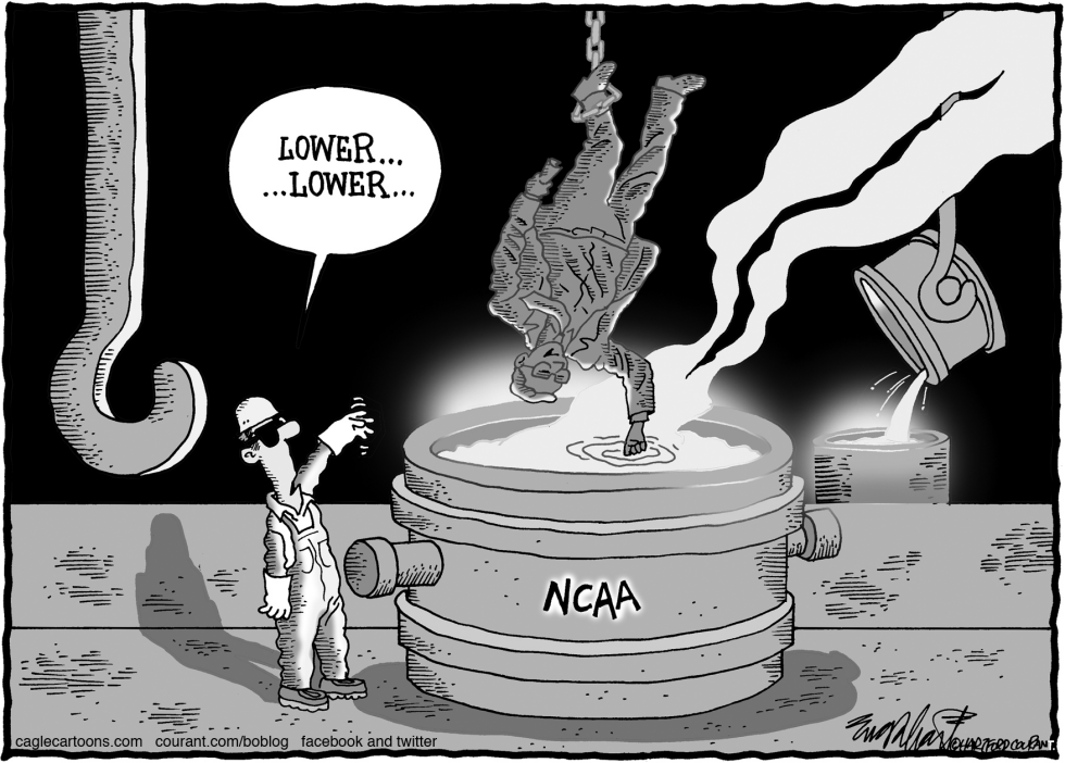  NCAA SANCTIONS ON PENN STATE by Bob Englehart