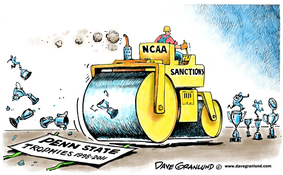  PENN STATE SANCTIONS by Dave Granlund