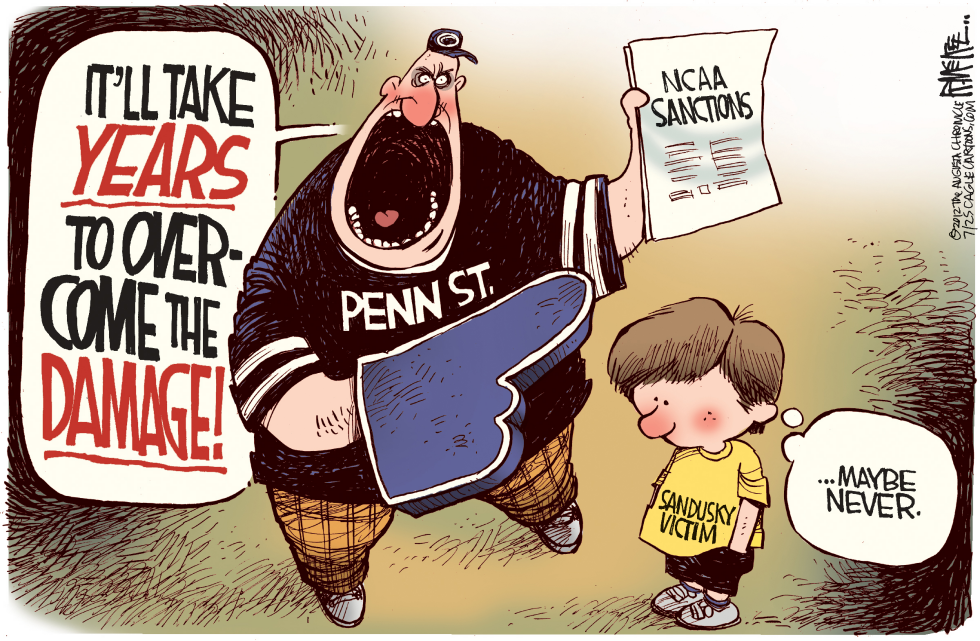  PENN STATE SANCTIONS by Rick McKee