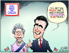 ROMNEY TAKES LONDON by Christopher Weyant