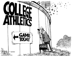 ATHLETICS VS ACADEMICS by John Darkow