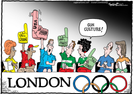 USA AT THE OLYMPICS by Bob Englehart