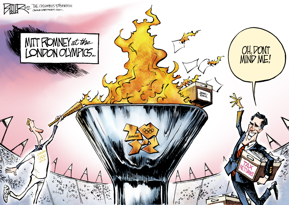  MITT AT THE OLYMPICS by Nate Beeler