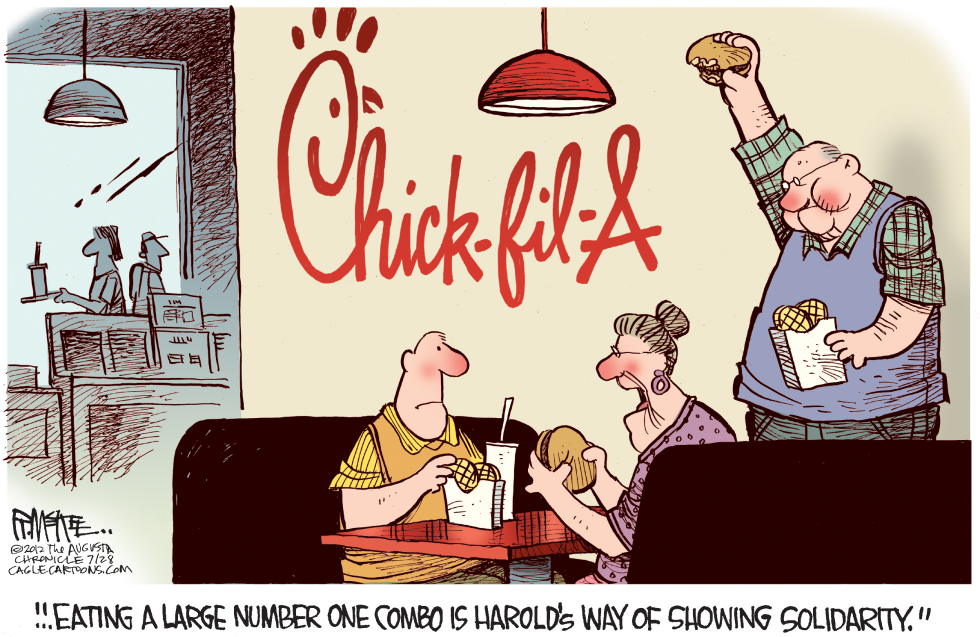  CHICK-FIL-A SOLIDARITY by Rick McKee