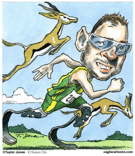 SOUTH AFRICAN RUNNER OSCAR PISTORIUS  by Taylor Jones