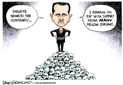 ASSAD AND SYRIAN SUPPORT by Dave Granlund