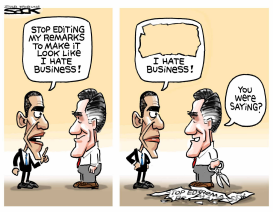 OBAMA HATES BUSINESS by Steve Sack