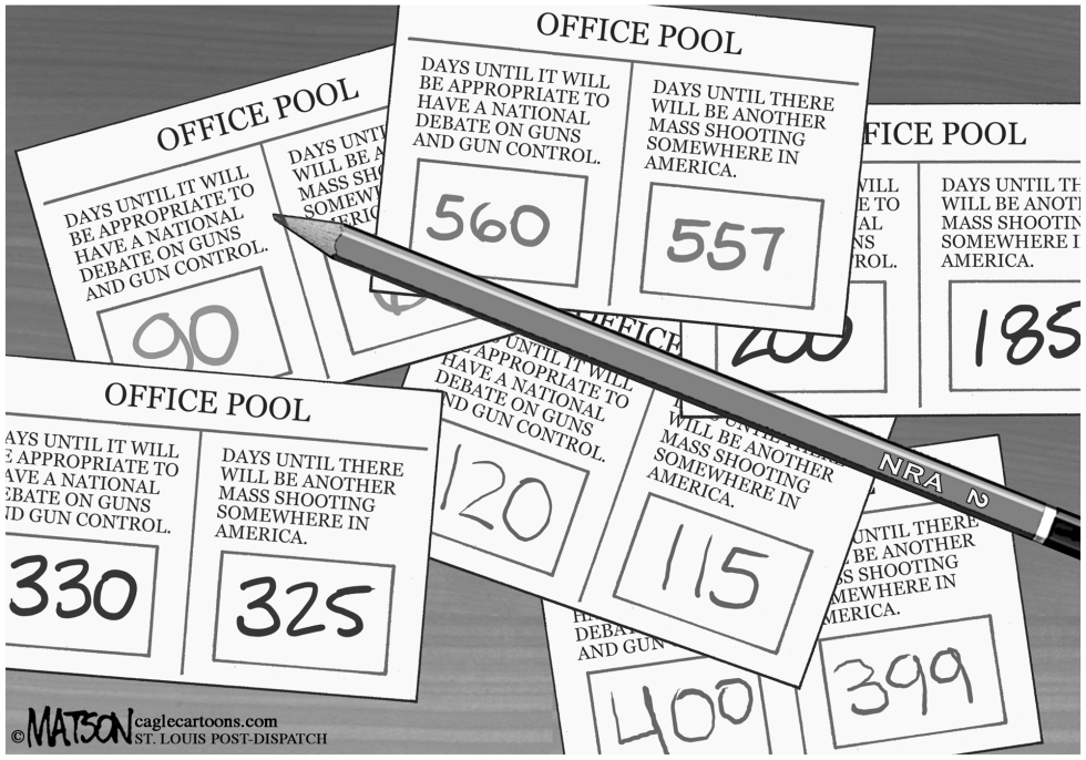  GUN CONTROL OFFICE POOL by RJ Matson