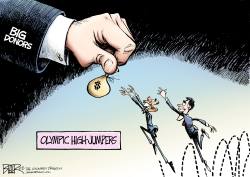 GOING FOR THE GOLD by Nate Beeler