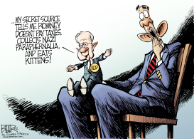 HARRY REID HITS ROMNEY by Nate Beeler