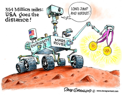 CURIOSITY MARS ROVER by Dave Granlund