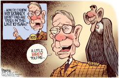 A LITTLE BIRD TOLD HARRY REID by Rick McKee