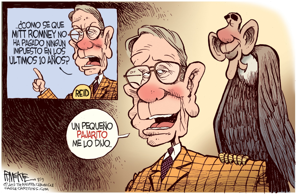  UN PEQUEñO PAJARITO LE DIJO A HARRY REID by Rick McKee