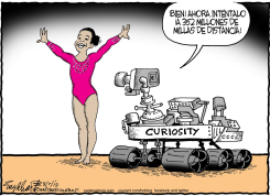 CURIOSITY EN MARTE by Bob Englehart