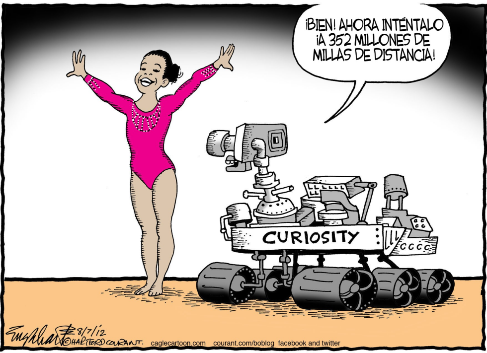  CURIOSITY EN MARTE by Bob Englehart