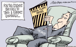 FISCAL CLIFF by Mike Keefe