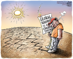 RECORD HEAT AND DROUGHT  by Adam Zyglis