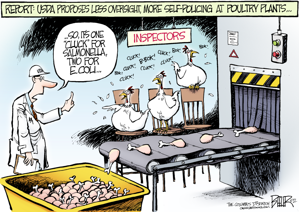  POULTRY POLICE by Nate Beeler