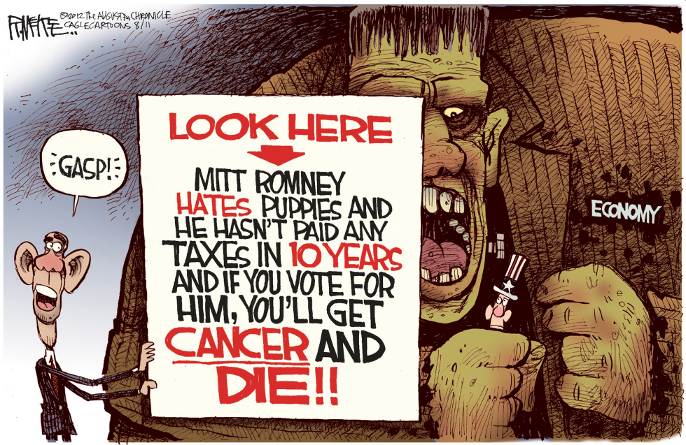  OBAMA CANCER AGENT by Rick McKee