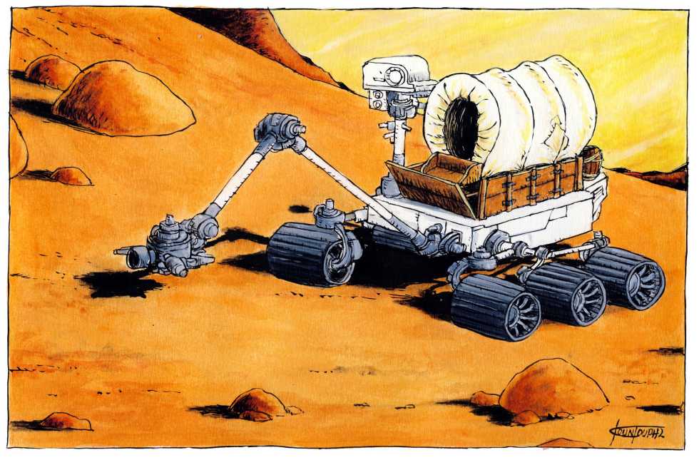  CURIOSITY ON MARS by Michael Kountouris