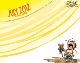 HOT JULY AND CLIMATE-CHANGE DENIER by John Cole