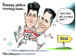 ROMNEY AND RYAN GOP TICKET by Dave Granlund