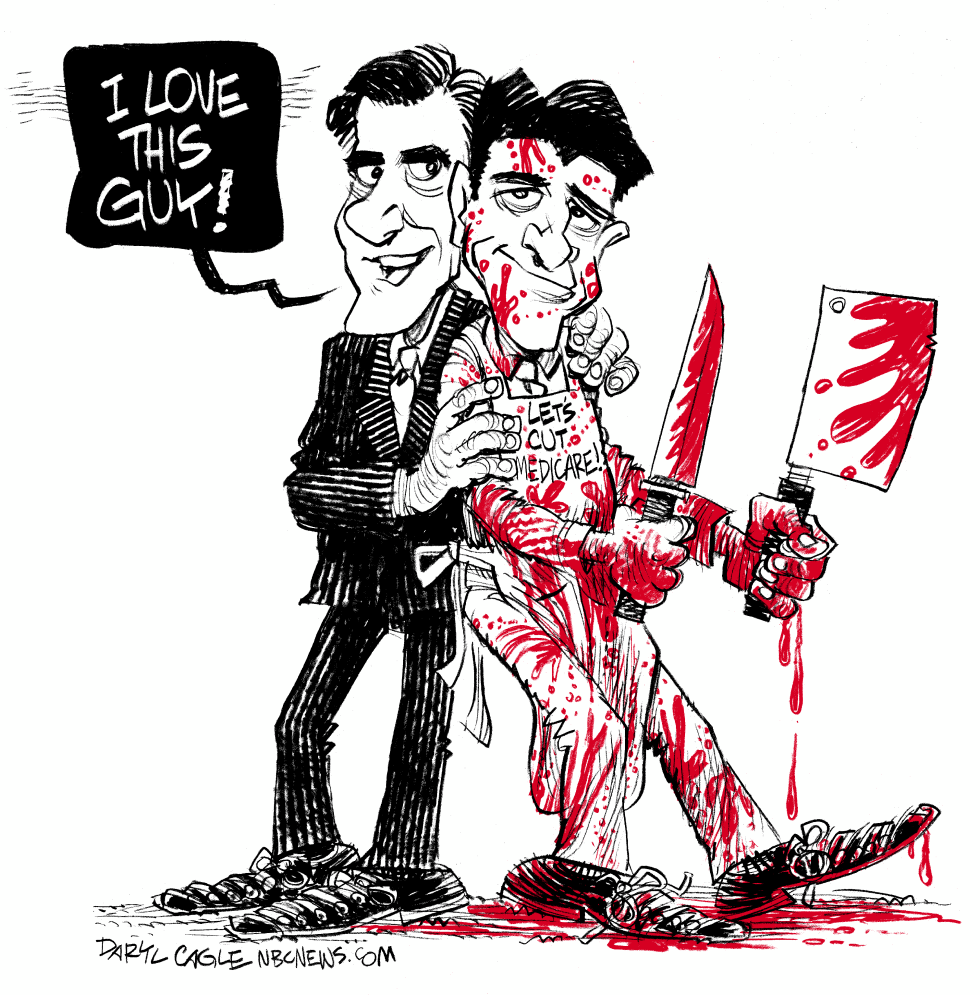  ROMNEY LOVES PAUL RYAN by Daryl Cagle