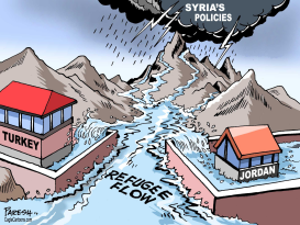 SYRIAN REFUGEE FLOW by Paresh Nath