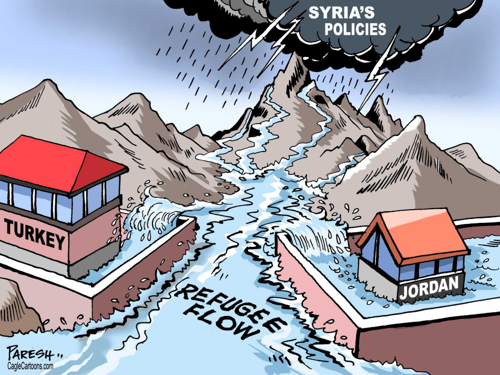  SYRIAN REFUGEE FLOW by Paresh Nath