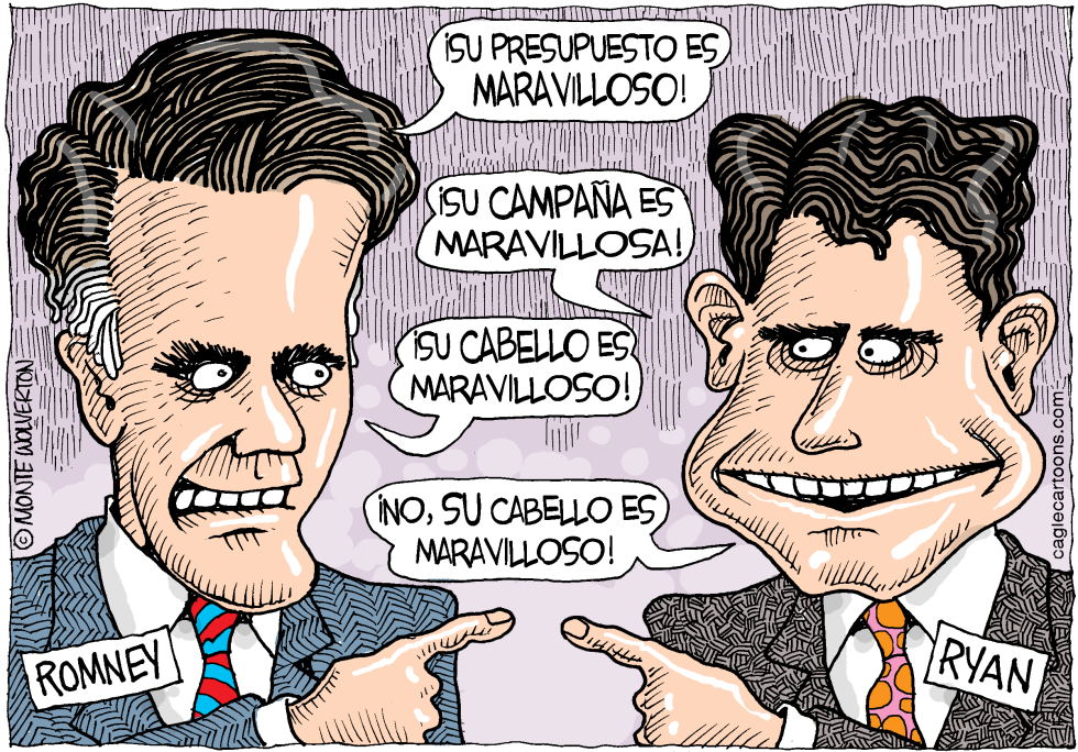  LOS MARAVILLOSOS ROMNEY Y RYAN by Wolverton