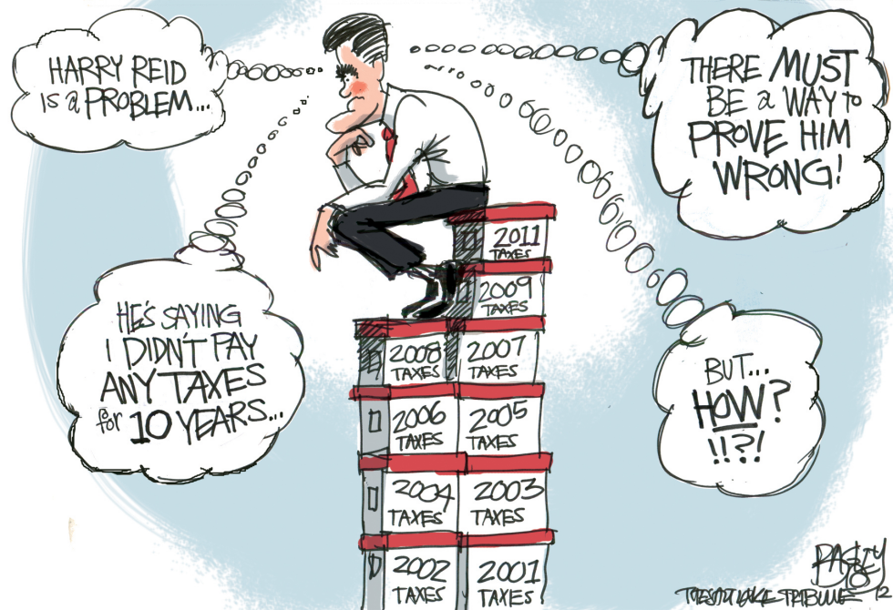  ROMNEY TAXES by Pat Bagley