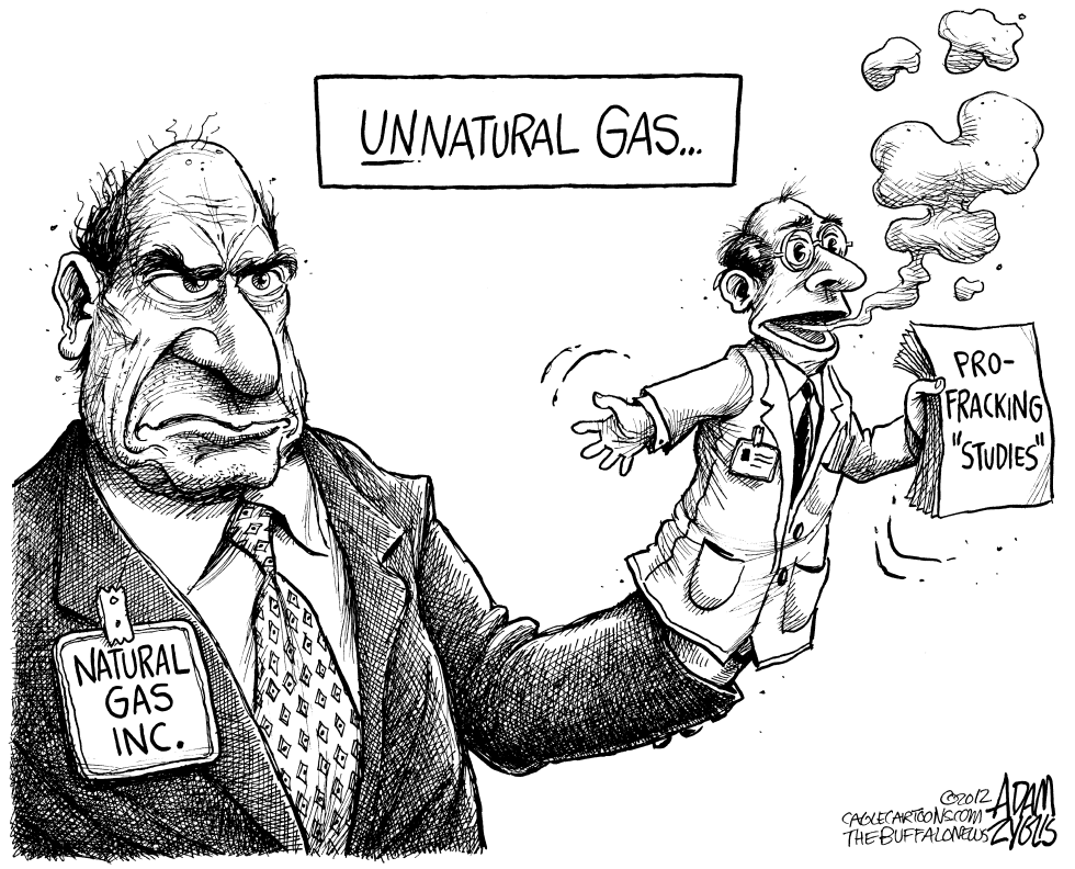  FRACKING STUDIES by Adam Zyglis