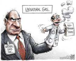 FRACKING STUDIES  by Adam Zyglis