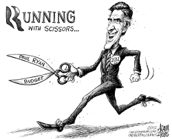 ROMNEY RUNS WITH RYAN by Adam Zyglis