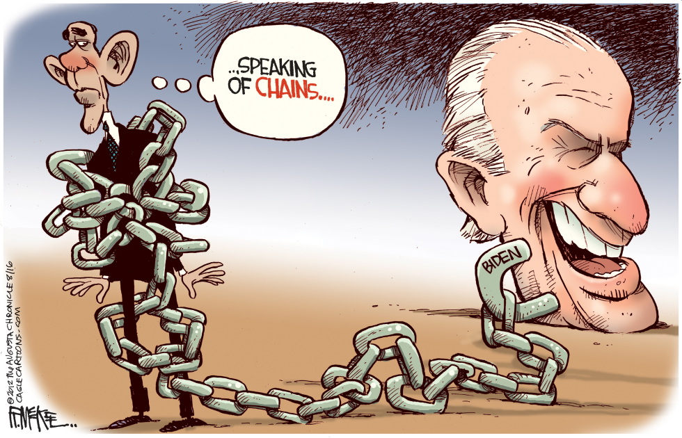  BIDEN'S CHAINS by Rick McKee