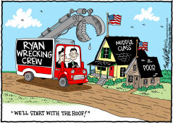 PAUL RYAN by Bob Englehart