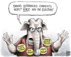 GOP ATTACKS BIDEN  by Adam Zyglis