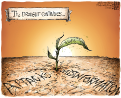 POLITICAL DROUGHT  by Adam Zyglis