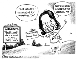 AUGUSTA NATIONAL & WOMEN by Dave Granlund