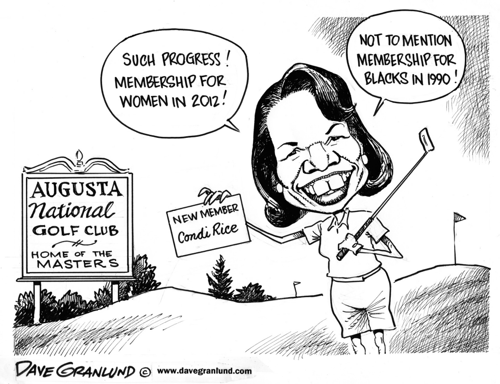  AUGUSTA NATIONAL & WOMEN by Dave Granlund