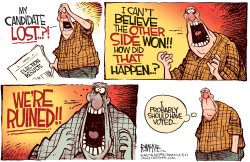 APATHETIC VOTER by Rick McKee