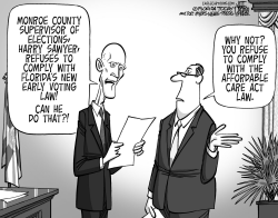 LOCAL FL GOV SCOTT VS MONROE ELECTIONS SUPERVISOR by Jeff Parker