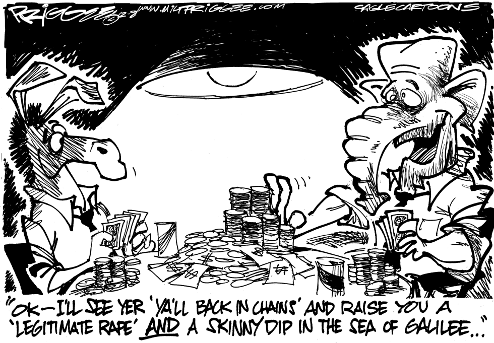  POLITICAL POKER by Milt Priggee