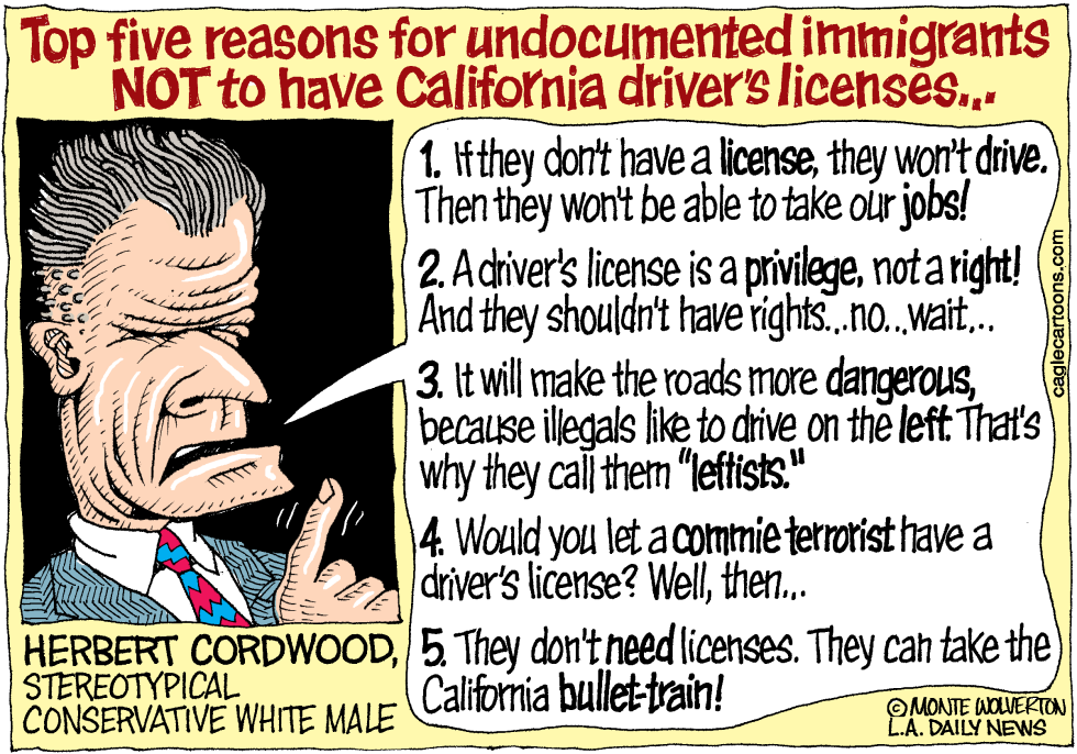  LOCAL-CA ILLEGAL ALIEN DRIVERS by Wolverton