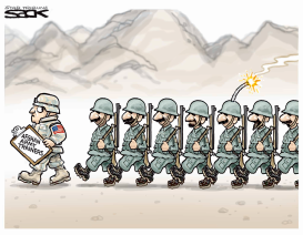 AFGHAN ARMY TRAINERS by Steve Sack