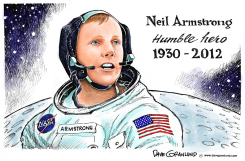 NEIL ARMSTRONG TRIBUTE by Dave Granlund