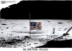 NEIL ARMSTRONG RIP by Nate Beeler