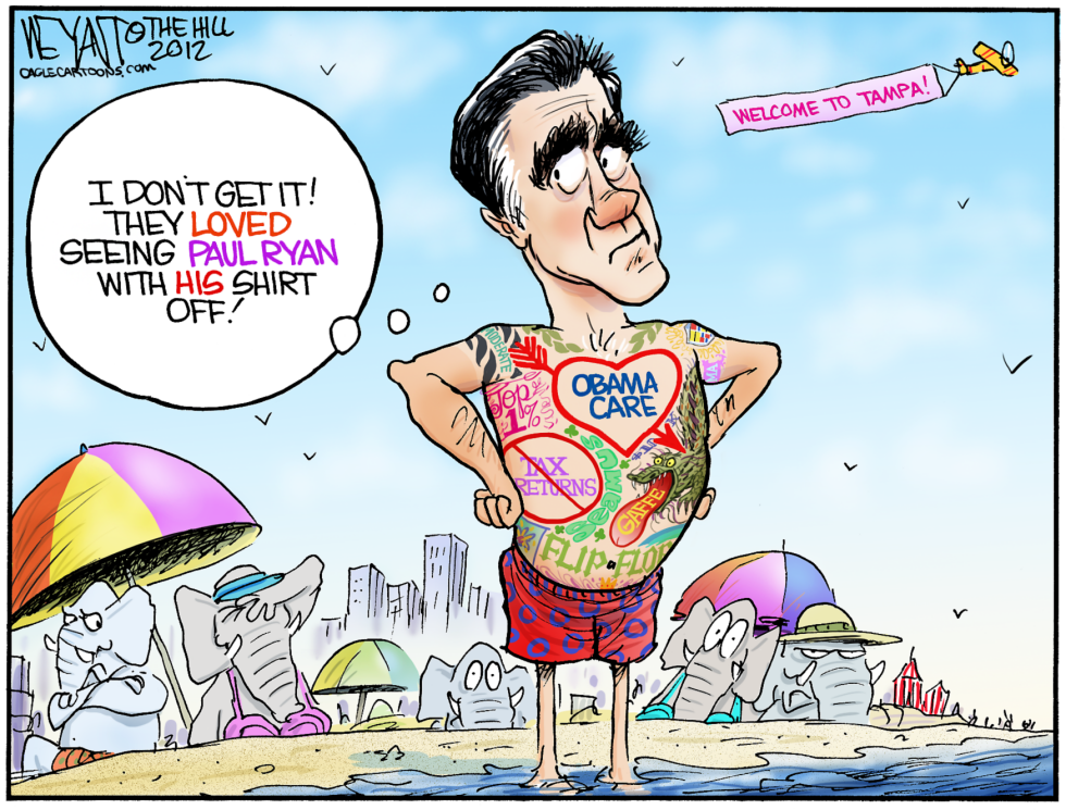  MITT'S TATS by Christopher Weyant