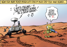 DJ MARS ROVER by Nate Beeler